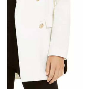 Blazer da Donna in Lana Bianca a Doppio Petto INC International Concepts, Taglia Grande, Stile Business, con Bottoni e Stampa a Quadri Corta - Product Image 3