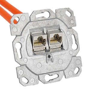 Presa di rete Keystone con moduli Cat.6a compatibile con programmi di interruttori UAE - Product Image 1
