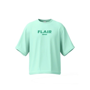 T-shirt à col rond surdimensionné en coton 100% de haute qualité pour homme avec logo personnalisé, couleur unie, épaules tombantes - Product Image 5