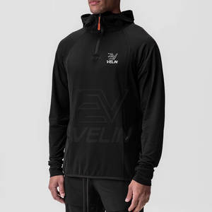 Sudadera con Media Cremallera para Hombre, Logotipo Personalizado al por Mayor, Sudadera con Media Cremallera para Hombre, Suministro Directo de Fábrica - Product Image 2