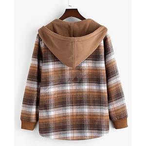 Hauts à capuche à manches longues en tissu brossé doux, coupe confortable, sweats en flanelle idéaux pour les tenues décontractées - Product Image 2