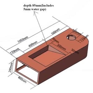 שידת אמבטיה צפה מפוארת מנחושת בהתאמה אישית עם כיור משולב, עיצוב ניקוז נסתר ברמת בתי מלון יוקרתיים - Product Image 4