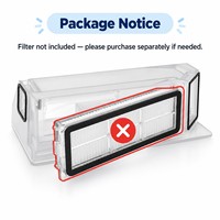 Boîte de collecte de poussière de remplacement compatible avec le robot aspirateur Xiaomi Mop 5C, pièces de rechange pour aspirateur robot, accessoires pour bac à poussière