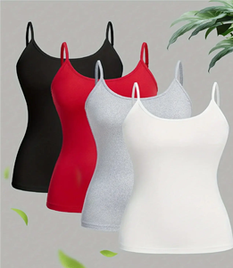 เสื้อกล้ามครอปผ้าฝ้าย/ใยไผ่ระบายอากาศได้ดีสำหรับผู้หญิงเสื้อกล้ามออกกำลังกายฟิตเนสเสื้อกล้ามครอปโยคะ - Product Image 6