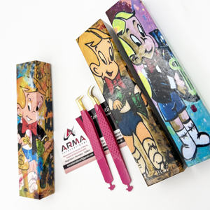 แหนบต่อขนตาตะขอ90องศาทำจากสแตนเลสแข็งแรงจับชี้ขนตาแบบปรับแต่งโลโก้ได้ตามต้องการ - Product Image 3