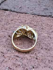 แหวนทองคำแท้ 14k ดีไซน์วินเทจสุดพิเศษ ประดับเพชรธรรมชาติ 1.50 กะรัต แบบช่อง แหวนทรงกุ้ง เครื่องประดับหรูหรา แหวนงานแต่งงาน แหวนงานเลี้ยง - Product Image 2