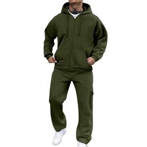 Wholesale Mens Tracksuit Set | Gym & Jogging <b>Hoodie</b> with Jogger Pants | Fitness <b>Running</b> Sweat Suit with Zip Pockets - Product Image 1