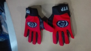 Men's Custom Gaelic <b>Football</b> Gloves Spandex Latex Anti-Slip Grip Full Finger Adjustable Wrist Strap Hook Loop Closure OEM - Product Image 4