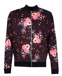 Veste bomber en satin pour homme sur mesure avec col montant imperméable et coupe-vent respirante - Product Image 5