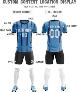 100% poliéster transpirable y cómodo desgaste de fútbol servicios OEM para uniformes de entrenamiento de fútbol al por mayor disponible - Product Image 3