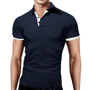 Vente à Chaud Logo Personnalisé Design Polos en Polyester Couleur Uniforme Solide Polo de Golf pour Hommes - Product Image 5