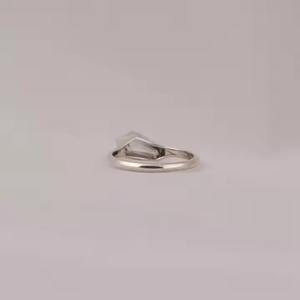 1,5 quilates ataúd corte CVD laboratorio crecido diamante solitario bisel ajuste anillo clásico anillo de compromiso 14K chapado en oro sólido - Product Image 3