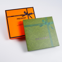 Boîtes cadeaux de luxe auto-formables recyclables avec couvercle et base sur mesure, gaufrage pour chocolat, chewing-gum, sushi, emballage du Nouvel An