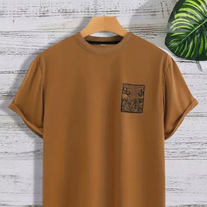 Nouvelle tendance de t-shirt de sport d'été pour hommes, en coton respirant, coupe ajustée, vêtements en vrac, balles de vêtements mixtes, vêtements d'occasion - Product Image 1