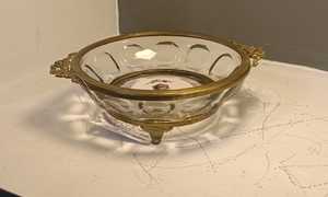 Bol de nourriture en laiton de grande taille en tendance Bol en verre décoratif antique avec caractéristique écologique Design tendance pour les fêtes - Product Image 3