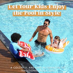 Inflatable Body Boards for Water <b>Slides</b>, Surfing Board <b>Pool</b> Floats, Swimming <b>Pool</b> Floating Boards Learn to Swim, Summer Water - Product Image 3