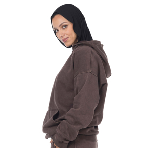 T-shirt personnalisé brodé et imprimé, coupe ample, 280 g/m², poids lourd, décontracté, hiver, logo frontal, délavé à l'acide, 100 % coton - Product Image 4