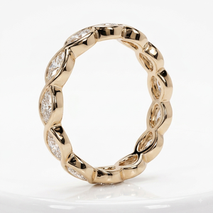 Anillo de Compromiso Clásico de Oro Rosa de 18K para Mujer, Corte Marquesa, con Diamantes Cultivados en Laboratorio, Certificado IGI, para Uso Diario - Product Image 2