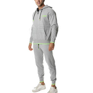 ชุดวอร์มผู้ชายสำหรับฤดูหนาว ขายส่ง ผ้าฝ้าย 100% ไซส์ใหญ่ ดีไซน์เรียบหรู ระบายอากาศได้ดี น้ำหนักเบา มีฮู้ด รับสกรีนโลโก้ - Product Image 2