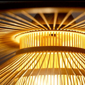 Lámpara colgante de bambú hecha a mano, lámpara moderna de bambú para restaurante, lámpara de araña de bambú para el hogar - Product Image 4