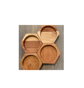 Posavasos de madera para té, posavasos de diseño moderno hecho a mano - Product Image 1