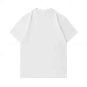 Alta calidad 230gsm 100% algodón cuello redondo Unisex Casual diario Streetwear logotipo personalizado manga corta Camiseta para hombres - Product Image 3