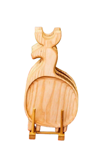 Plateau en bois de qualité supérieure en forme de feuille, vente en gros, Logo de luxe personnalisé, assiettes en bois sculptées, plateaux de service - Product Image 2