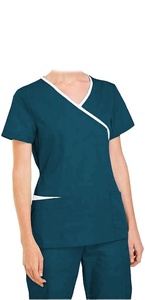 2025 Logo personnalisé élastique confortable Polyester Scrubs XL court doux Stretch médical chirurgical médecin infirmière uniformes d'hôpital - Product Image 4