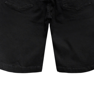กางเกงขาสั้นวินเทจแนวสตรีทสำหรับผู้ชายกางเกงขาสั้นสีดำกางเกงยีนส์แบบลำลอง - Product Image 5