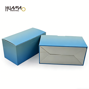 Blue paper <b>Box</b> Glossy lamination for Aesthetic Tools Custom Blue Snap <b>Lock</b> Bottom <b>Box</b> for Medical Beauty Consumables Packaging - Product Image 4