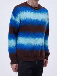 Haute qualité doux confortable Mohair mode porter pull pour hommes Logo personnalisé respirant nouveau style pull col rond pull - Product Image 3