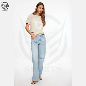 T-shirt de fitness en plein air à manches courtes avec logo personnalisé de qualité supérieure pour hommes 100% coton tissé - Product Image 6