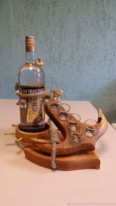 Colección de Calidad, Diseño Moderno, Soporte para Copas de Vino de Madera de Pino Sólido, Decoración para el Hogar, Capacidad para Menos de 10 Botellas, Precio Directo de Fábrica - Product Image 4