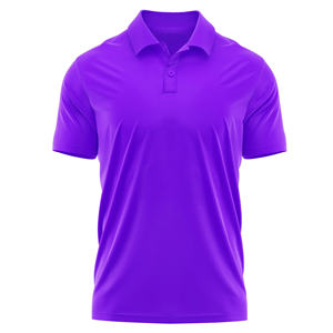 Uniforme de bureau pour hommes, polo Slim Fit d'été, piqué de coton évacuant l'humidité, logo brodé, maillot solide, OEM du Vietnam - Product Image 4