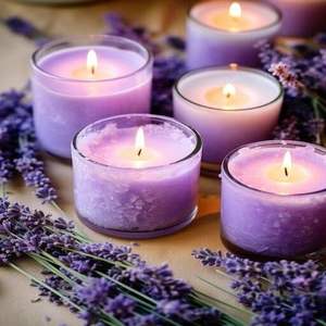 Porte-bougie élégant en verre givré, parfait pour les dîners romantiques, l'éclairage d'ambiance à la maison et une utilisation décorative - Product Image 5