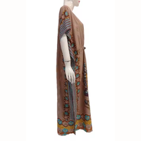 Vestido informal caftán, cómodo verano, actividades interiores, precio económico con cordón suave en el medio para relajarse