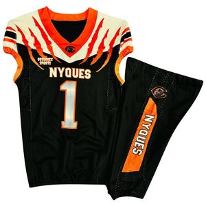 Uniformes de football américain personnalisés Maillots de football américain par sublimation Maillot de football universitaire américain personnalisé - Product Image 4