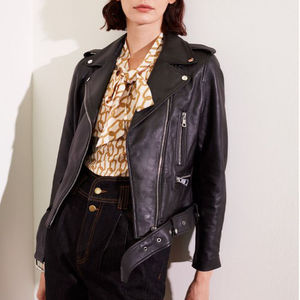 Veste en cuir pour femmes, nouveau style, vente en gros, toutes tailles, avec logo personnalisé, respirante et étiquetée - Product Image 4