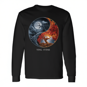 T-shirt à manches longues Yin Yang avec motif Arbre de Vie – Catégorie promotionnelle - Product Image 2