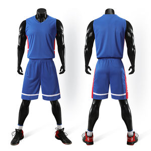 Ensemble de shorts et d'uniformes en jersey respirant pour hommes en techniques imprimées grande taille - Product Image 3