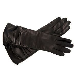 Gants longs en cuir pour écran tactile, pour femmes, opéra, noir, blanc, rouge, marron, vert, violet, bleu, rose, gris, beige, OEM - Product Image 2