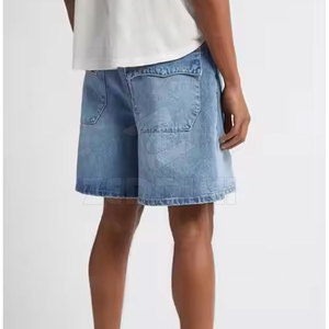 Pantalones vaqueros deportivos ligeros para hombre al por mayor, cómodos pantalones cortos de cintura media, patrón sólido de alta calidad a la venta en línea - Product Image 5