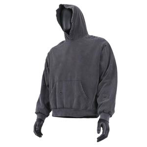 Sudaderas con Capucha Extra Grandes de Algodón Grueso con Estampado Digital Personalizado, Lavado Ácido Desgastado, Estilo Vintage para Hombre - Product Image 4