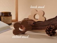 Supporto per Libri Ergonomico in Legno Massello Ecologico, Durevole, Lucidato e Lavabile, Tema Amore, AZ ENTERPRISES AZE-WB034