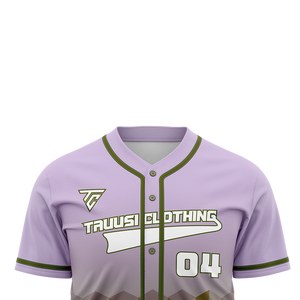 Camiseta de béisbol de manga corta personalizada con botones, Camiseta deportiva transpirable con logotipo de equipo impreso, camiseta personalizable para equipos deportivos - Product Image 2