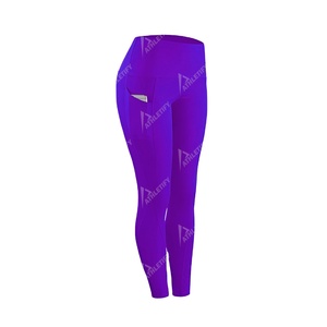 Leggings de yoga taille haute très élastiques en Spandex/Polyester pour l'entraînement et la gym, anti-humidité, pour la vente en gros en usine. - Product Image 1