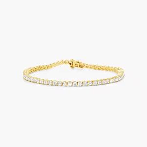Pulsera de tenis de oro 14K personalizada IGI Certified Lab Grown Diamond Pulseras de moissanita para mujer Brazaletes Fabricante directo - Product Image 2