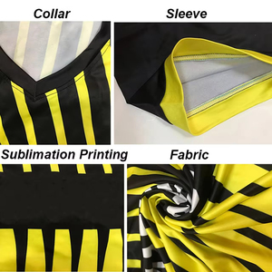 เสื้อฟุตบอลผ้าโพลีเอสเตอร์พิมพ์ลาย - Product Image 6
