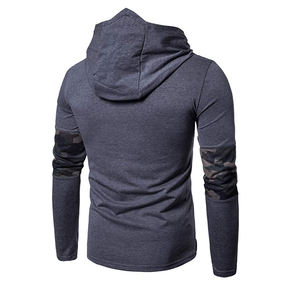 Sudadera con capucha estilo camuflaje para hombre, Sudadera con capucha de lana con hombros caídos de manga larga de gran tamaño, sudadera con capucha de moda con bolsillo - Product Image 6