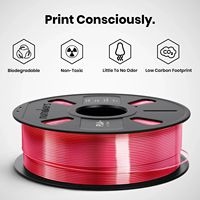 Filament d'imprimante 3D PETG rouge soyeux 1 kg, 1,75 mm, haute qualité, impression FDM, résistance à la température 60°C, moulage NUMAKERS Inde